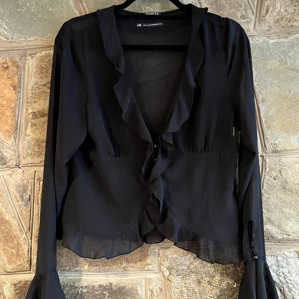 Urban Outfitters - Sheer Black Long Sleeve